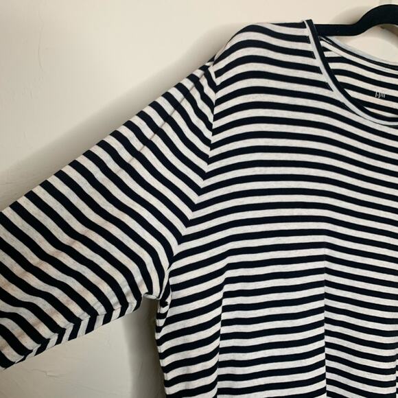 J.Jill Cream Black Crew Neck T Shirt Long Sleeve Sz XL - Picture 8 of 8